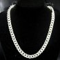 SB088 STERLING SILVER PLATED NECKLACE FOR MEN 8MM