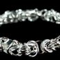 SB026&Acirc;&nbsp;STERLING SILVER PLATED RINGS CHARM BRACELET
