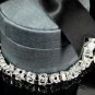 SB026&Acirc;&nbsp;STERLING SILVER PLATED RINGS CHARM BRACELET