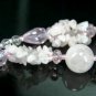 MA304 NATURAL ROSE QUARTZ CRYSTAL BALL&Acirc;&nbsp;CHIPS NECKLACE