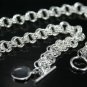 SB116 HUGEÂ STERLING SILVER PLATED NECKLACE FOR MEN 14MM