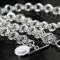SB116 HUGEÂ STERLING SILVER PLATED NECKLACE FOR MEN 14MM