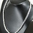 SB114 HUGE STERLING SILVER PLATED NECKLACE FOR MEN 6MM