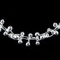 SB086Â STERLING SILVER PLATED BEADS NECKLACE