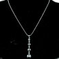 SB035&Acirc;&nbsp; STERLING SILVER PLATED BEADS PENDANT NECKALCE