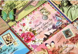 JT006 Korean Envelope Magnetic Gilt MEMO Pad Reminder