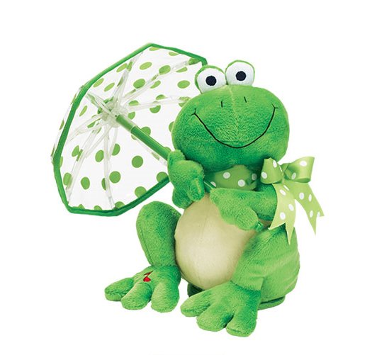 spring frog plush