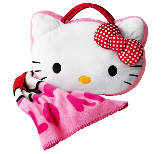 Hello Kitty Throw With Pillow Storage Avon