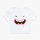 Nipple Ring Baby Lap T-shirt- White | Kidinc