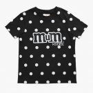 Mum Rocks Polka Dot Kids T-shirt- Black | Kidinc