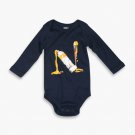 Creativity Overflow Acrylic Paint Initial N Onesie | Kidinc