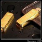 NEW gold bar Genuine 16GB USB 2.0 Memory Stick Flash Pen Drive