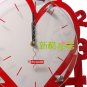 35.5*55cm Rocking Heart-shaped Wall Clock Home Decoration