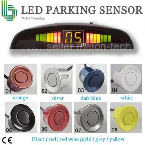 Car LED Display 4 Parking Sensor Reverse backup Radar