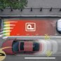 Car LED Display 4 Parking Sensor Reverse backup Radar