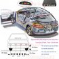 Car LED Display 4 Parking Sensor Reverse backup Radar