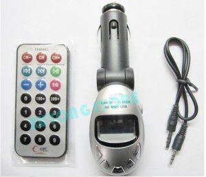 New CAR MP3 FM TRANSMITTER PLAYER MODULATOR USB SD MMC For IPOD