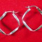 Earrings Wobble Hoop Design Solid Sterling Silver for Pierced Ears