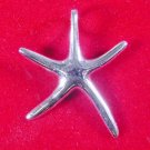Pendant Solid Sterling Silver Starfish with Light Necklace 16 inch