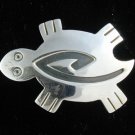 Turtle Brooch / Pin Solid Sterling Silver