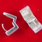 Huggie Earring Solid Sterling Silver & Mother of Pearl