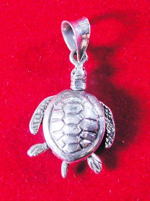 Turtle Pendant with Moving parts Solid Sterling Silver