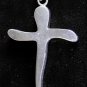 Pendant Solid Sterling Silver Cross with Light 16 inch Necklace