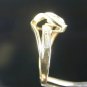 Round & Baguette Diamond Ring 14k Sz 7 1/4