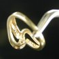 Round & Baguette Diamond Ring 14k Sz 7 1/4