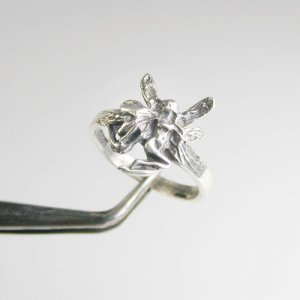 Tinker Bell Ring Solid Sterling Silver Sz 7
