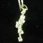 Snow Flake Pendant Solid Sterling Silver & CZ