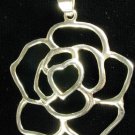 Heart Cluster Free Form Pendant Solid Sterling Silver