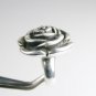 Rose Ring Solid Sterling Silver Size 5 3/4 R1249