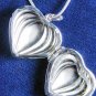 Heart Locket & Necklace Solid Sterling P1126