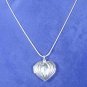 Heart Locket & Necklace Solid Sterling P1126