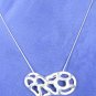 Hearts in Heart Necklace Solid Sterling Silver P1122