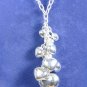 Bunch of Heart Grapes Heavy Sterling Silver Necklace  N1119