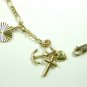 Charm Bracelet 14k Solid Yellow Gold B1188-750