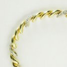 Macaroni Diamond Tenis Bracelet 14k Solid Gold B1150-750