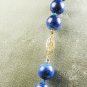 Lapis Lazuli & Solid 14k Gold Bead Necklace