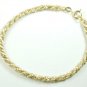 Two-Tone Bracelet White & Yellow 14k Solid Gold B1187-750