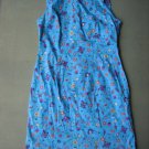 VINTAGE 60s House Dress Flower Print Retro Chic Emo