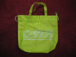 VINTAGE THE GETTY CENTER ART MUSEUM CANVAS TOTE BAG