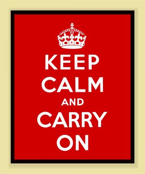 Keep Calm and Carry On print