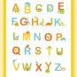 Fun and Colorful Alphabet Poster - Sunny colors
