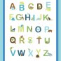 Fun and Colorful Alphabet Poster - Earthy colors