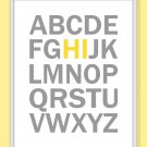 ABC's Alphabet Hi Print