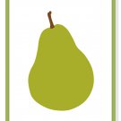 Modern Pear print for your kitchen or home