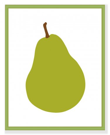 Modern Pear print for your kitchen or home