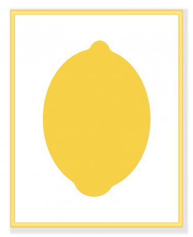 Modern Lemon print for your kitchen or home